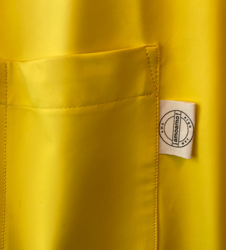 Oversize Big Bag Yellow Poly & Denim (wasserdicht)