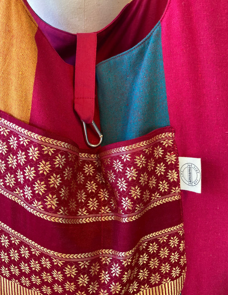Oversize Big Bag  Sari-Stoffmix